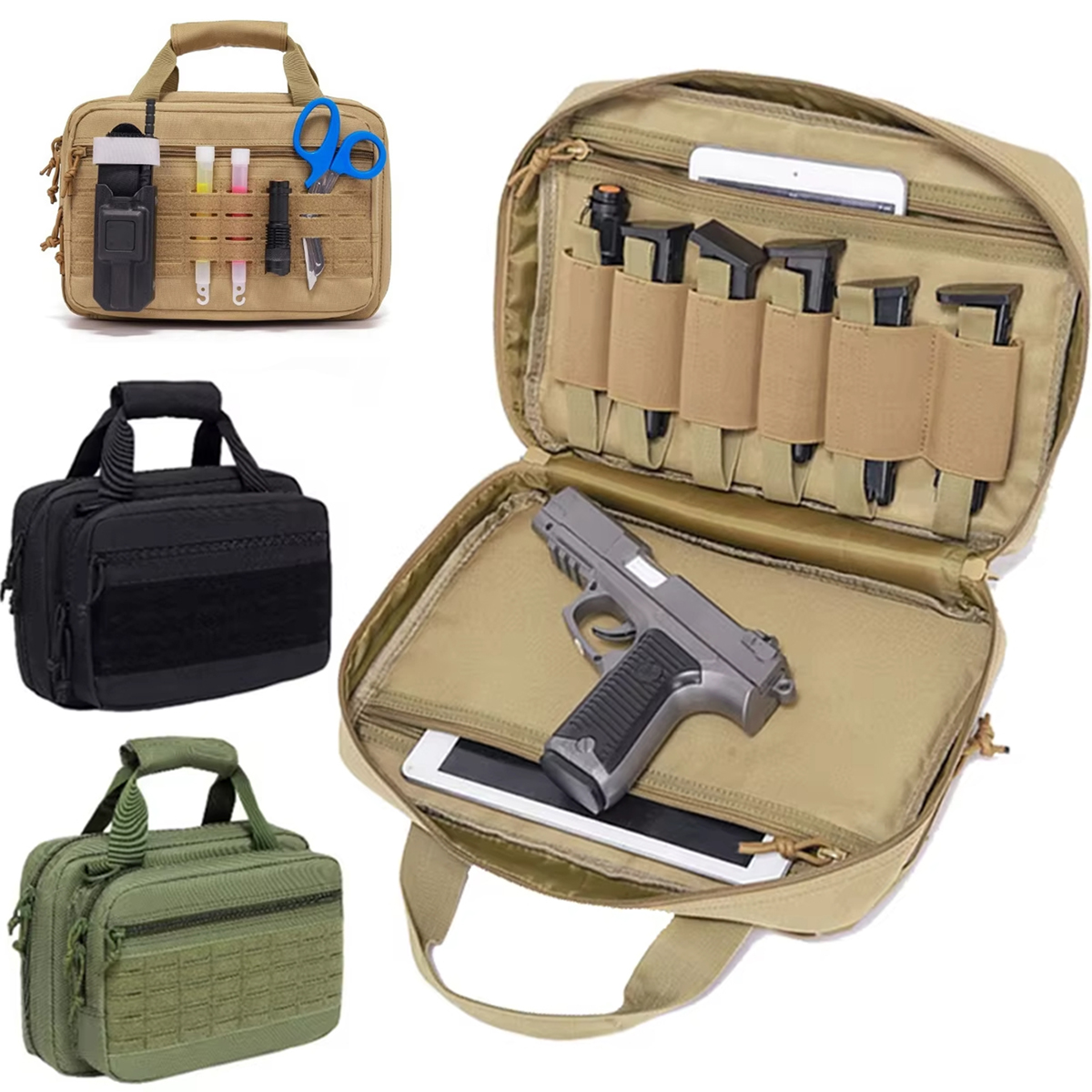 Edc Carry Bag For Pistol - Tactical Pistol Case Gun Bag Soft