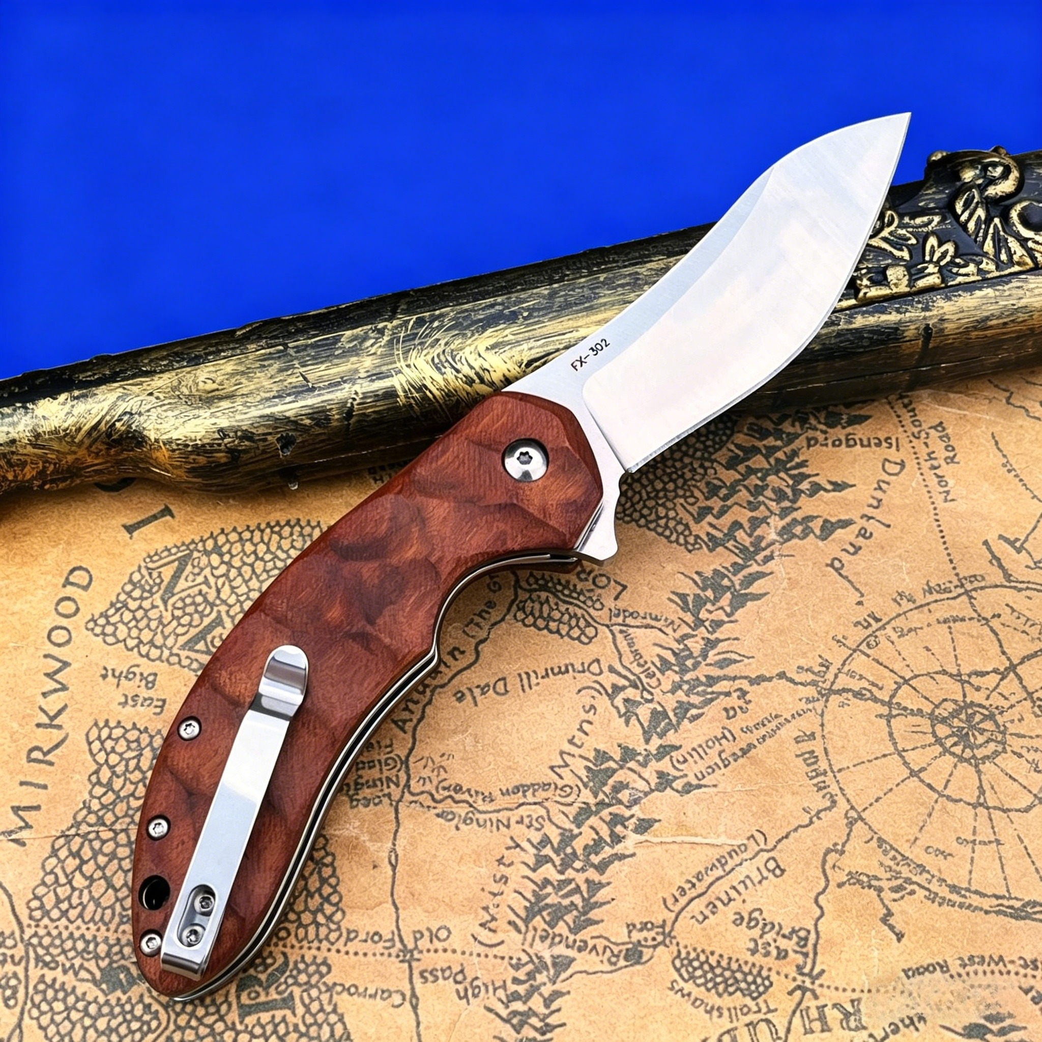 FX320 EDC Ooutoor Folding Knif - огляд і ціна Edc Fixed Blade Deep Carry