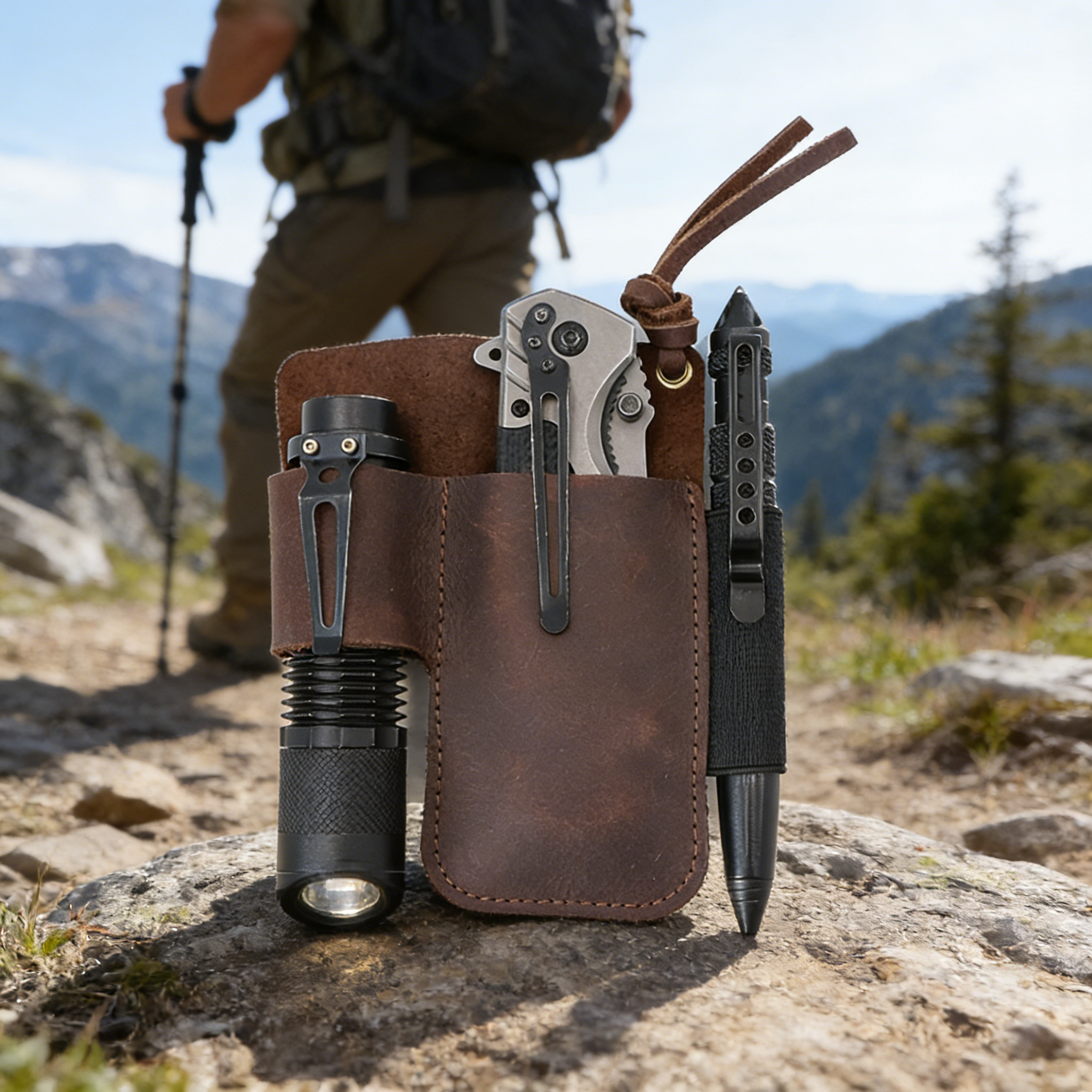 EDC Leather Flashlight Tool Ho - огляд і ціна Edc Concealed Carry Belt