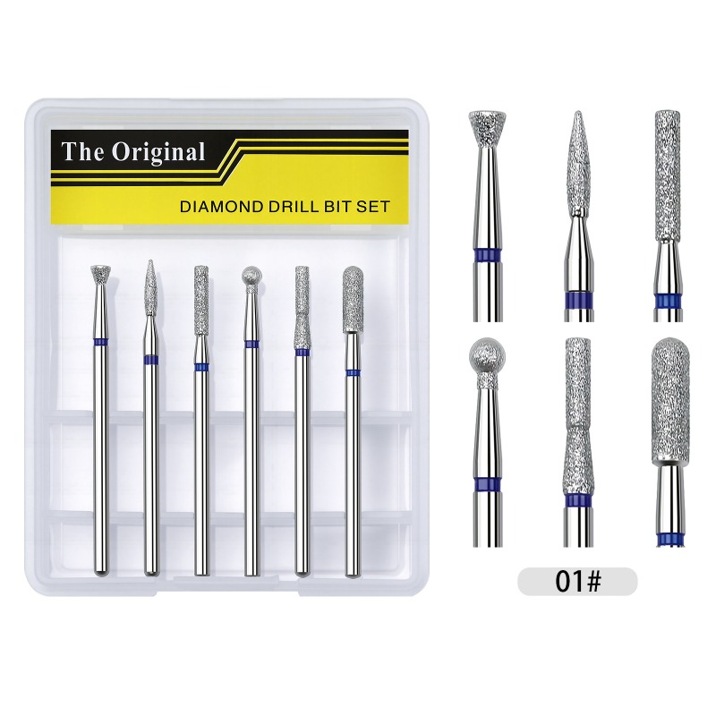 6pcs Different Styles Nail Dri - огляд і ціна Nail File Titanium