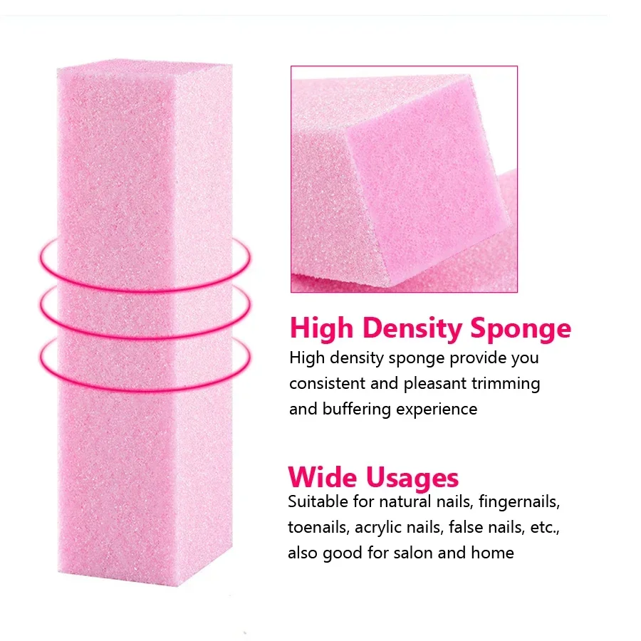 2Pcs Nail Buffer Blocks 4-Side - огляд і ціна Nail File Titanium