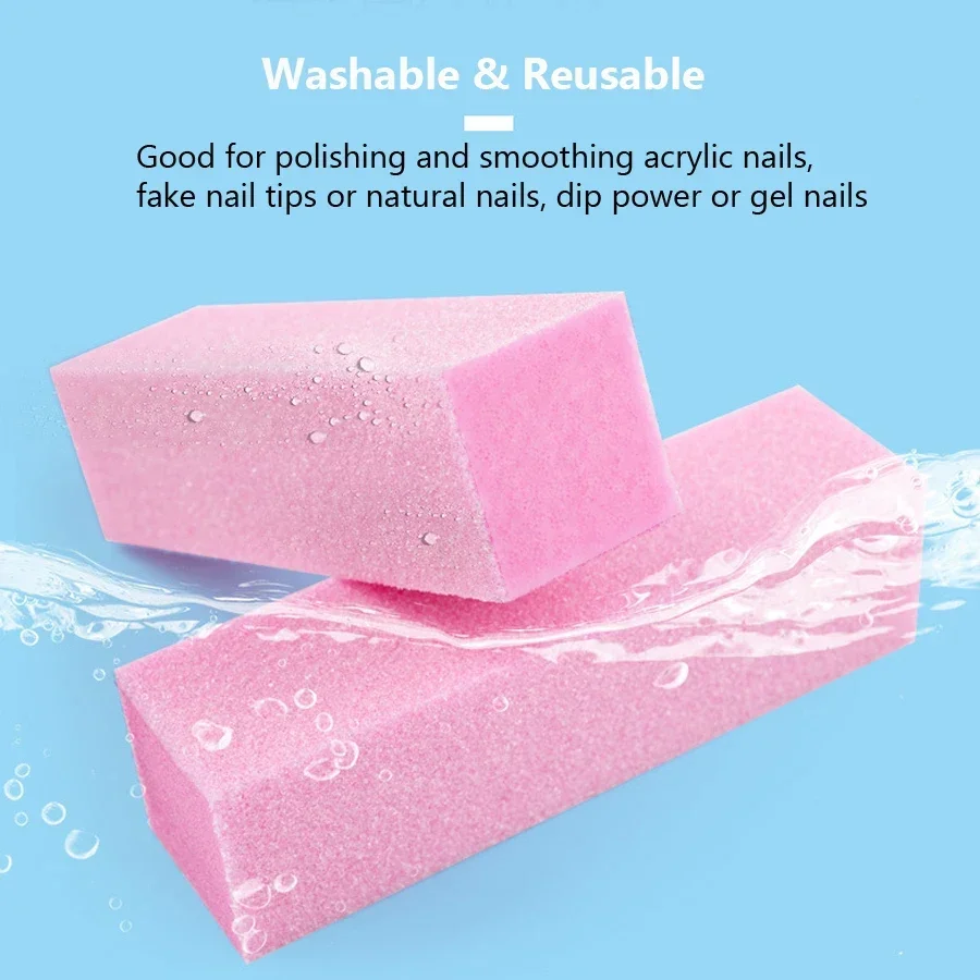 2Pcs Nail Buffer Blocks 4-Side - огляд і ціна Nail File Titanium