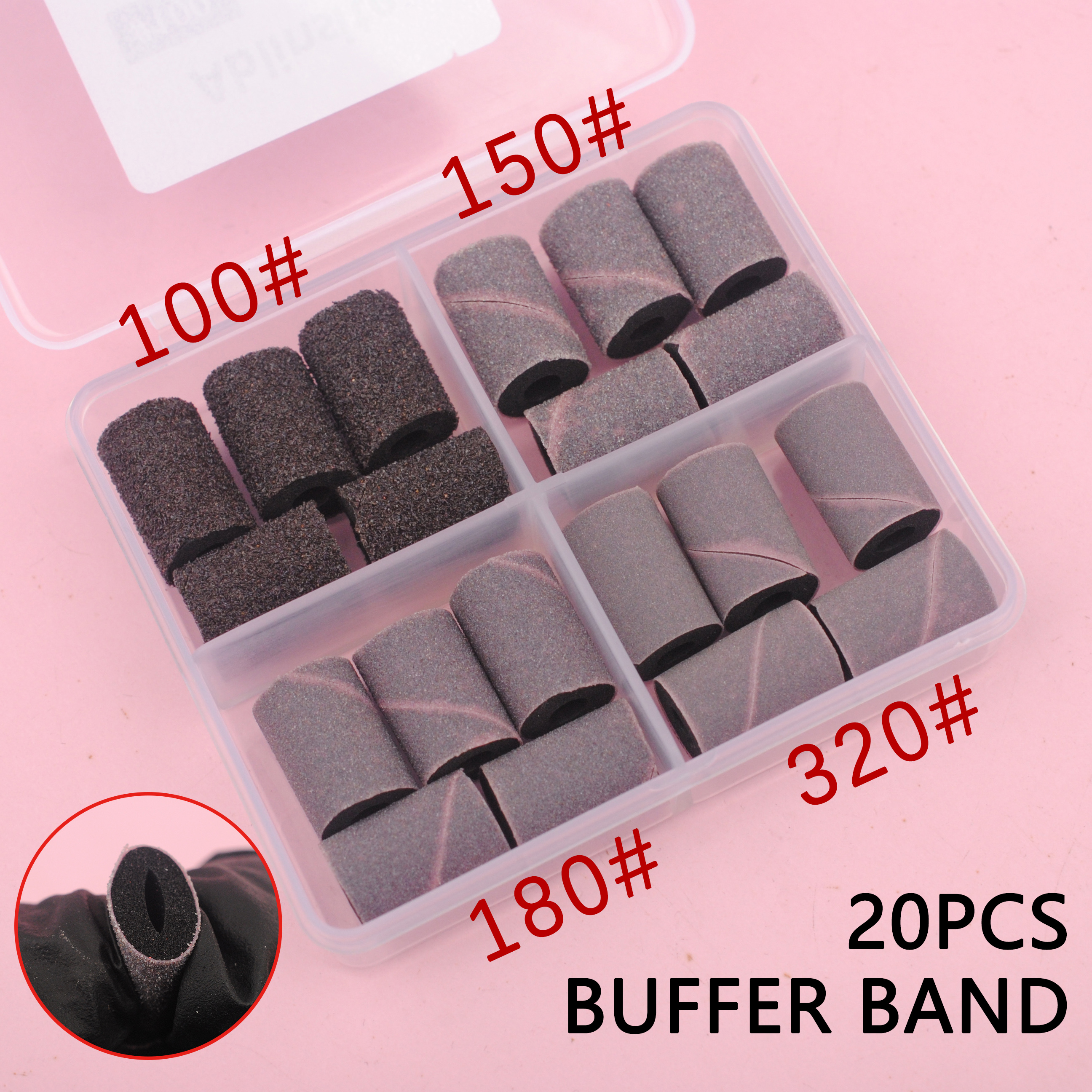 Nail Drill Buffer Bands,Soft S - огляд і ціна Nail File Titanium