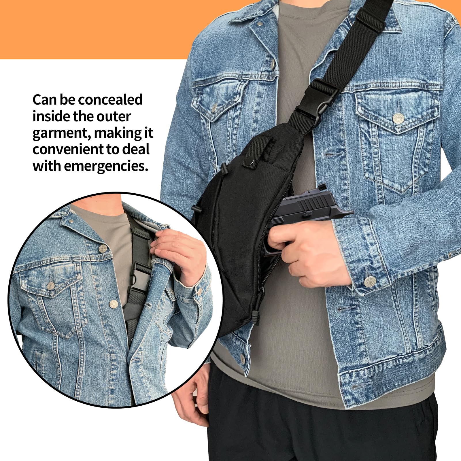 Tactical Crossbody Sling Bag E - огляд і ціна Edc Carry Bag For Pistol