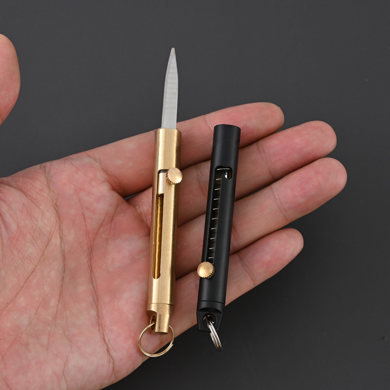 EDC Brass Retractable Knife Ou - огляд і ціна Edc Fixed Blade Deep Carry